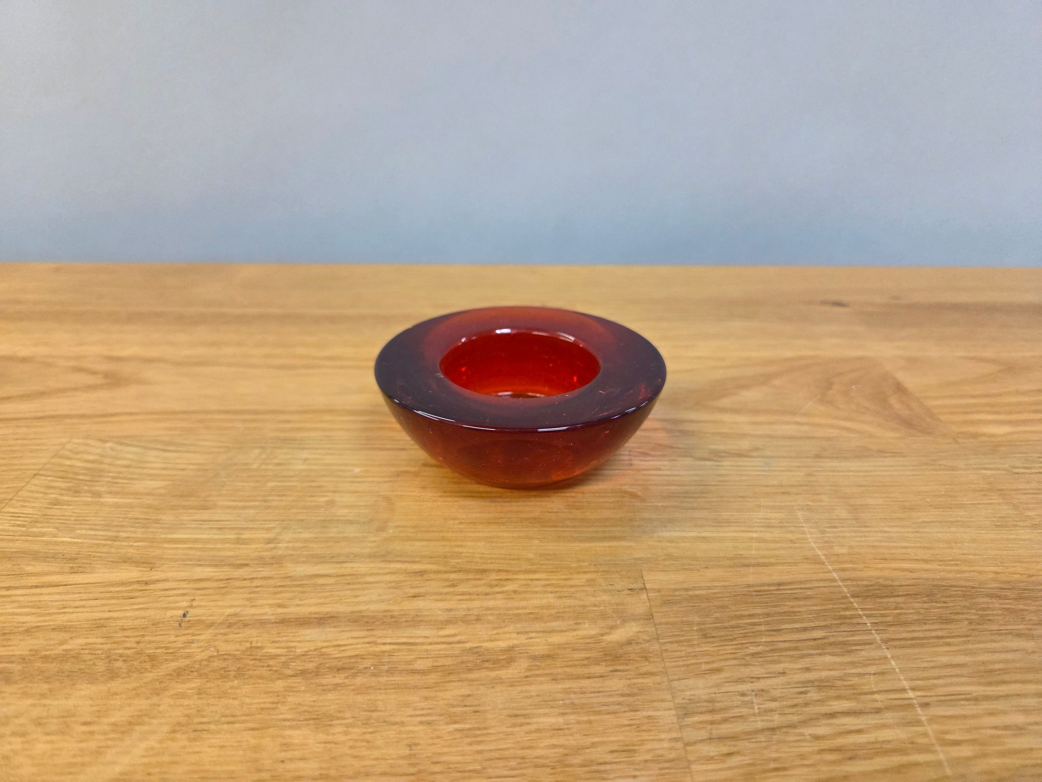 Red Candle Holder