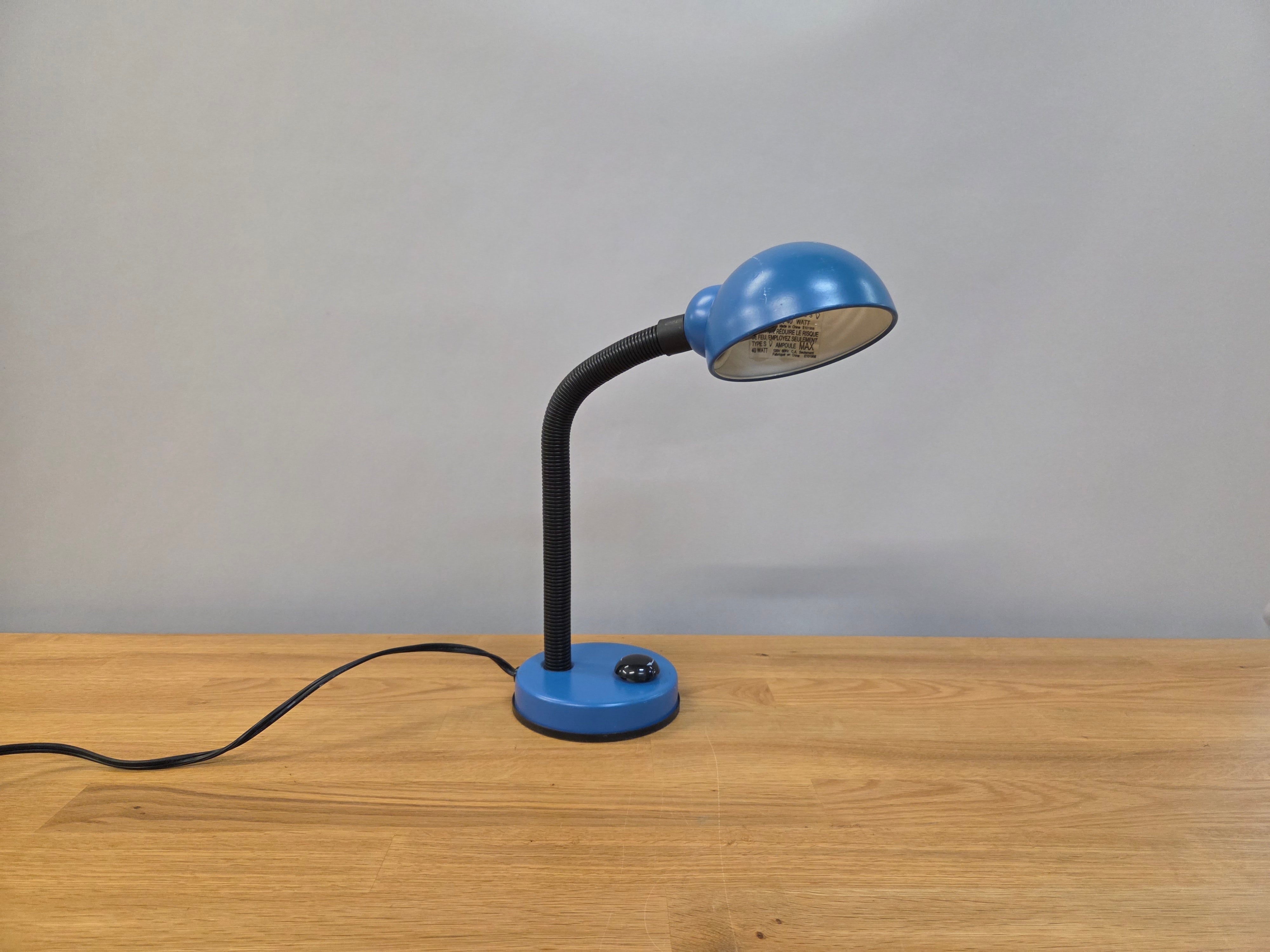 Blue Flexible Table Lamp