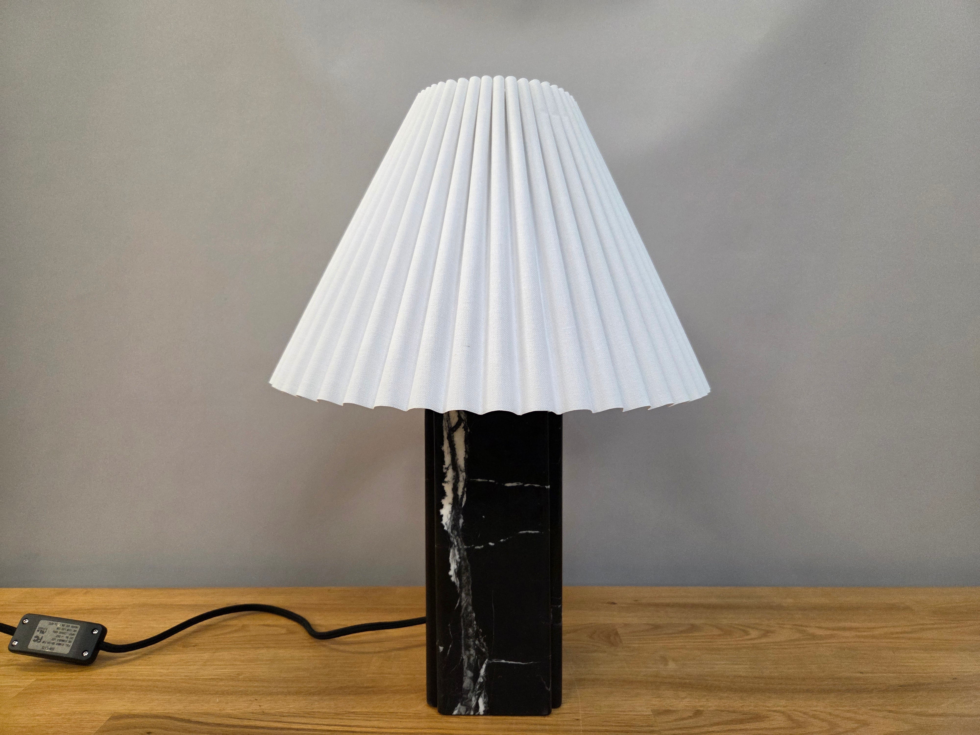 Black Marble Table Lamp