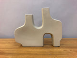 Beige Abstract Vase