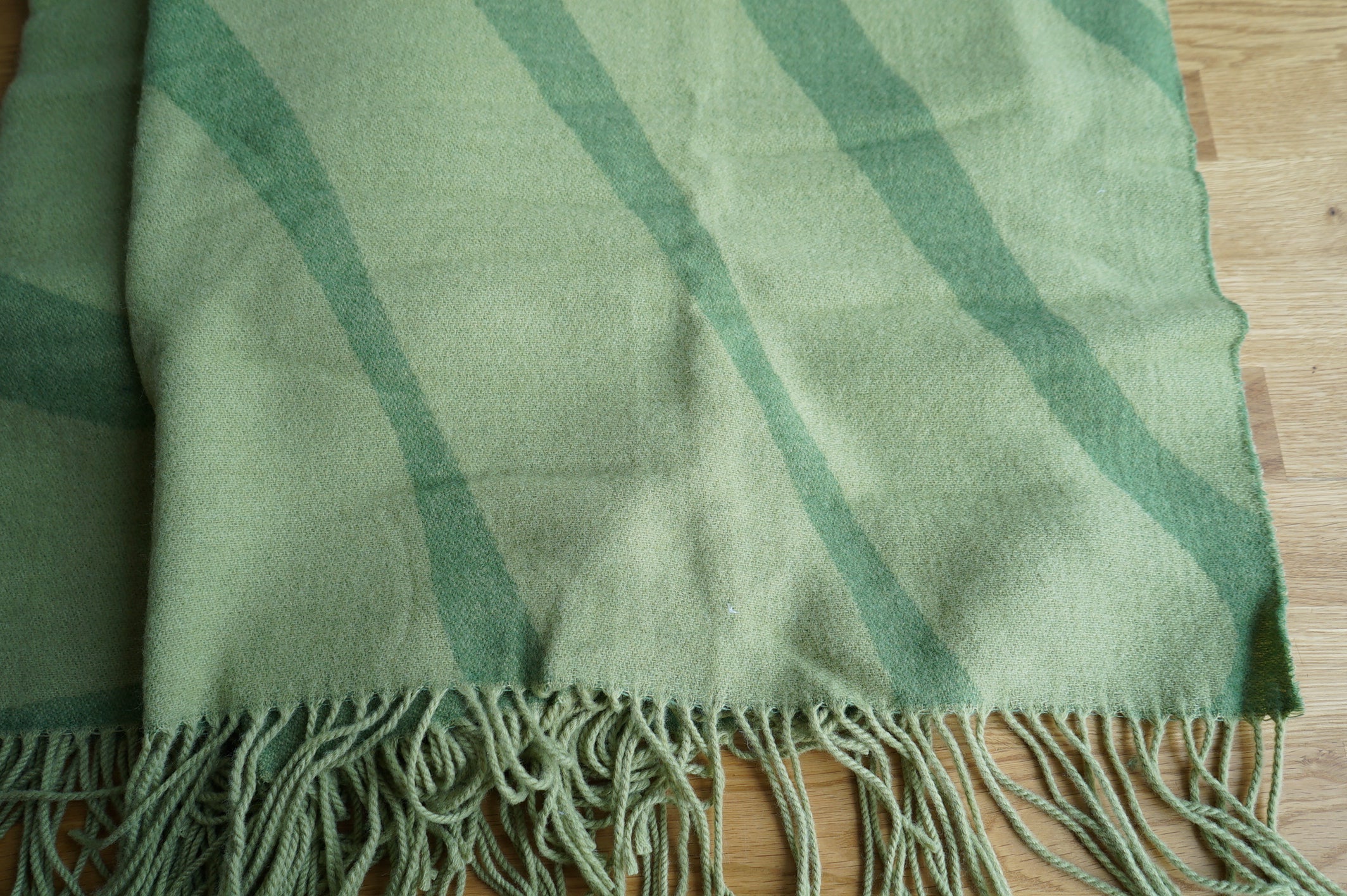 Green Lined Throw