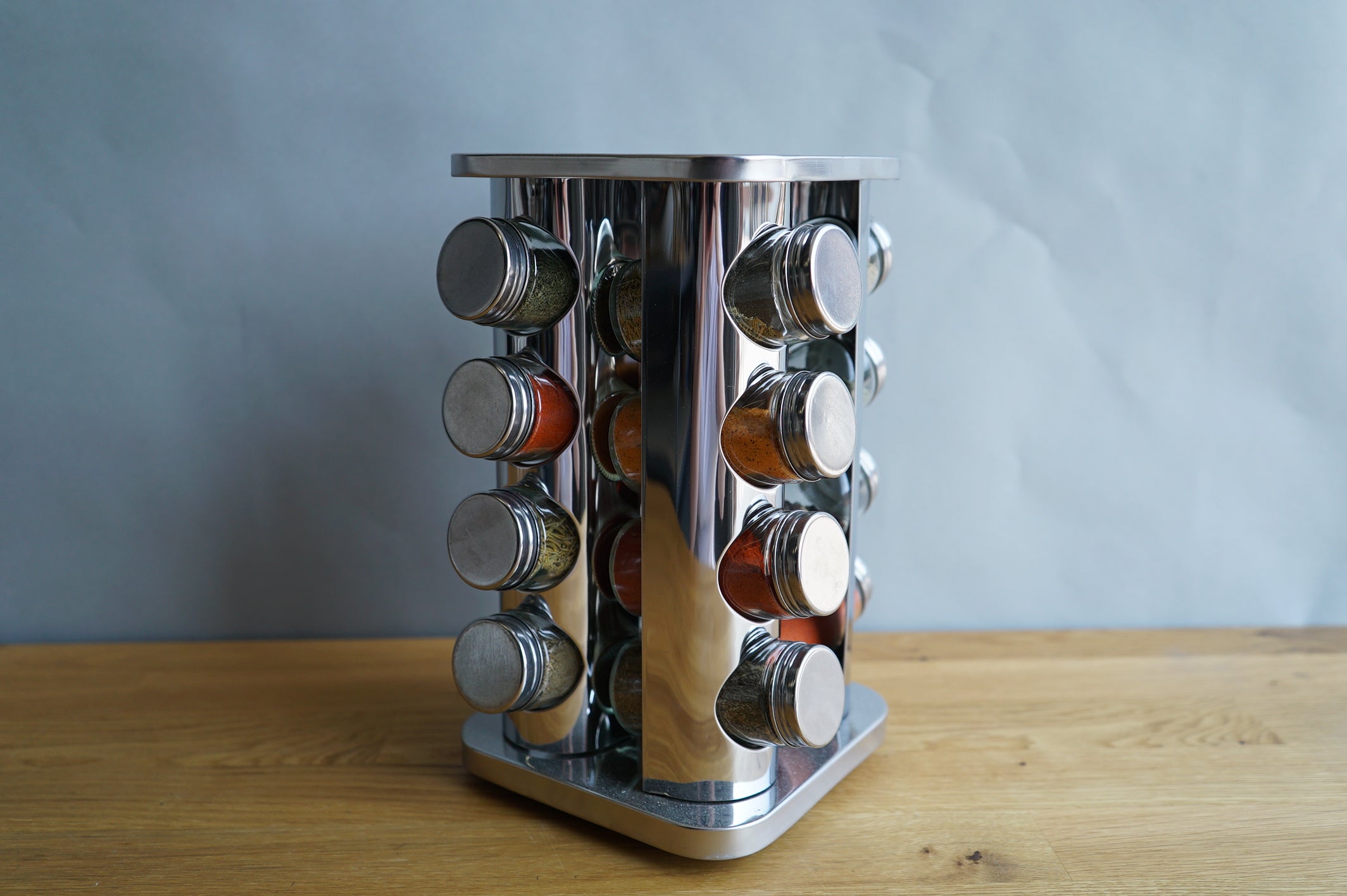 Silver Spice Rack