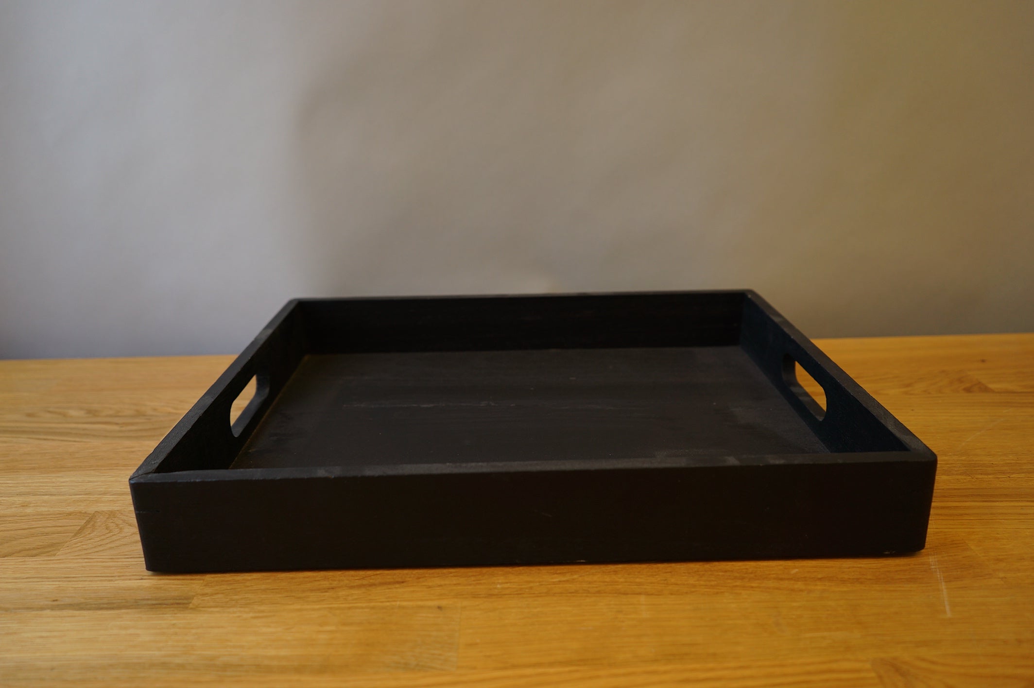 Black Wooden Tray