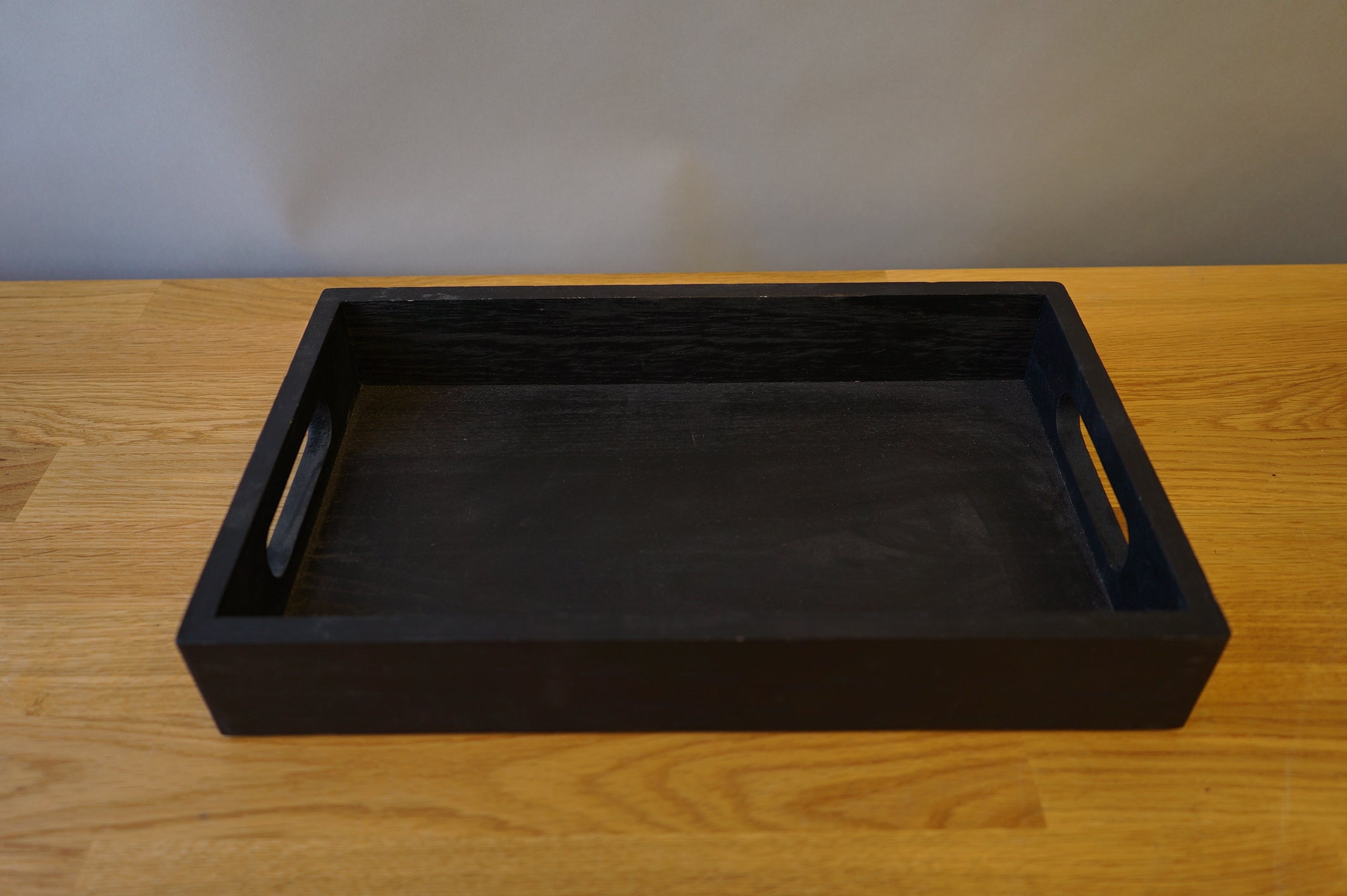 Black Wooden Tray