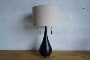 Black Teardrop Lamp