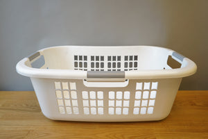 White Laundry Basket