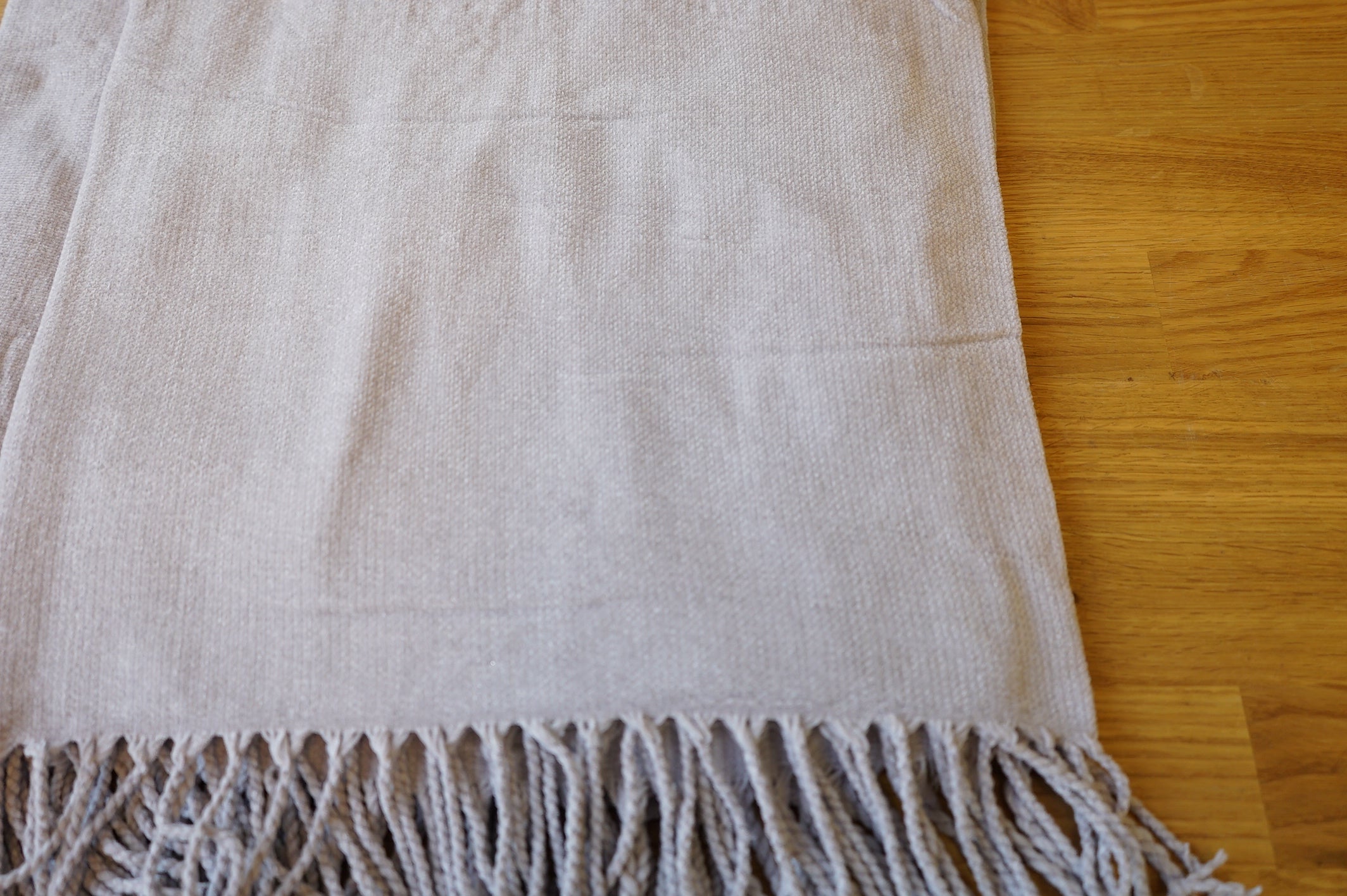 Light Grey Throw Blanket