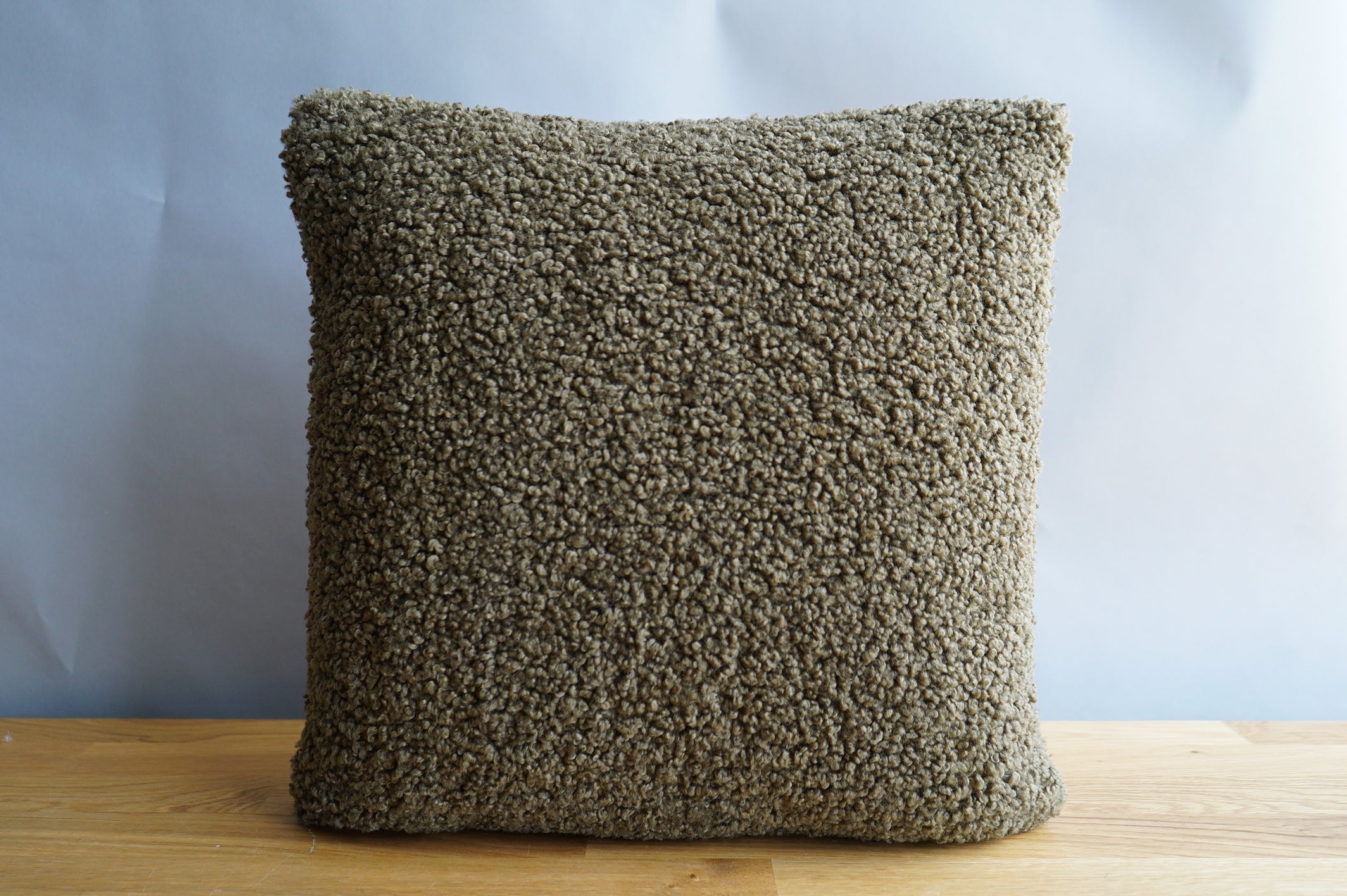 Green Shaggy Pillow