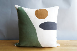 Green Abstract Pillow