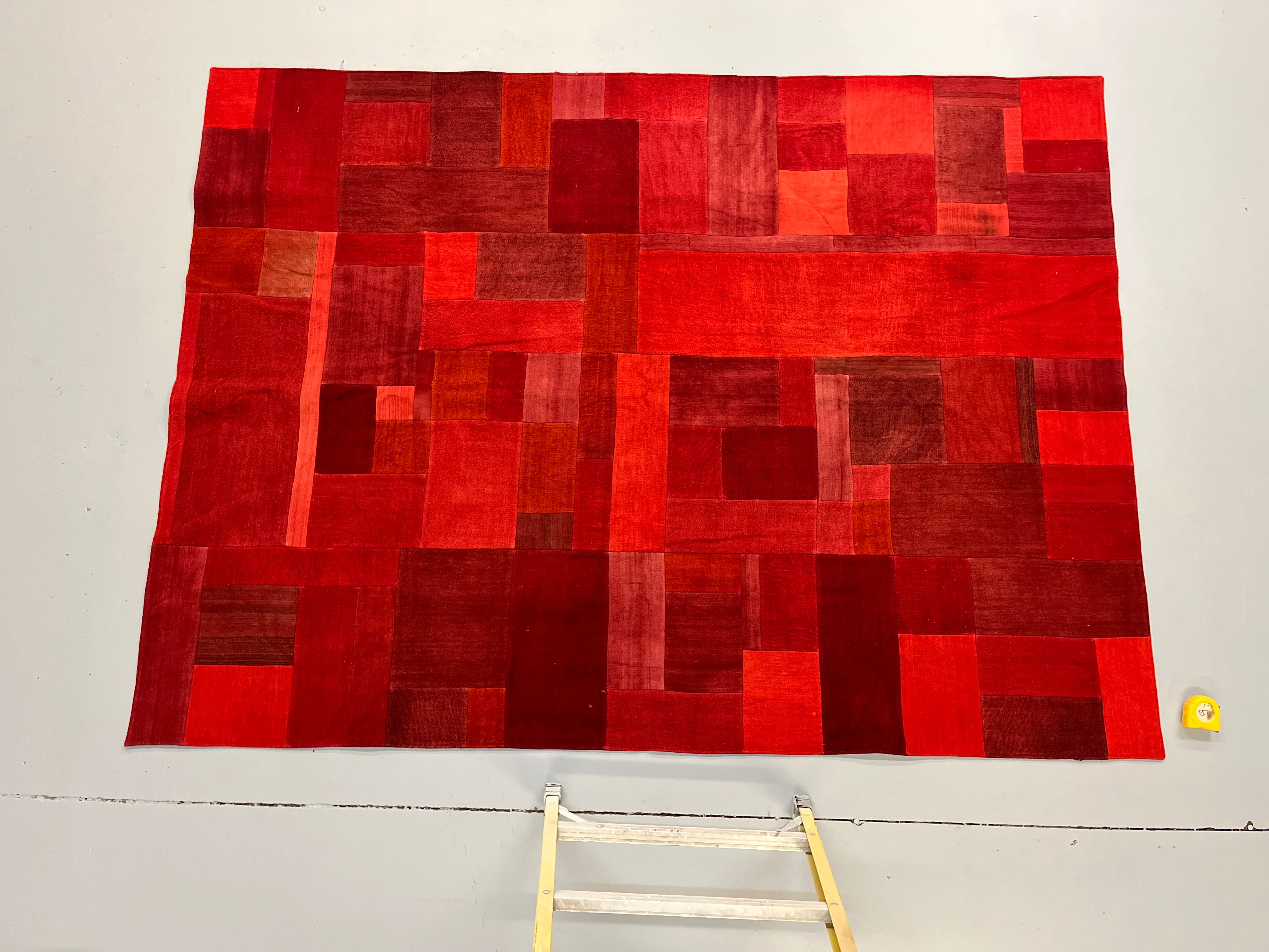 Red Block Rug - 98x72