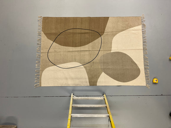 Neutral Abstract Rug - 79x55