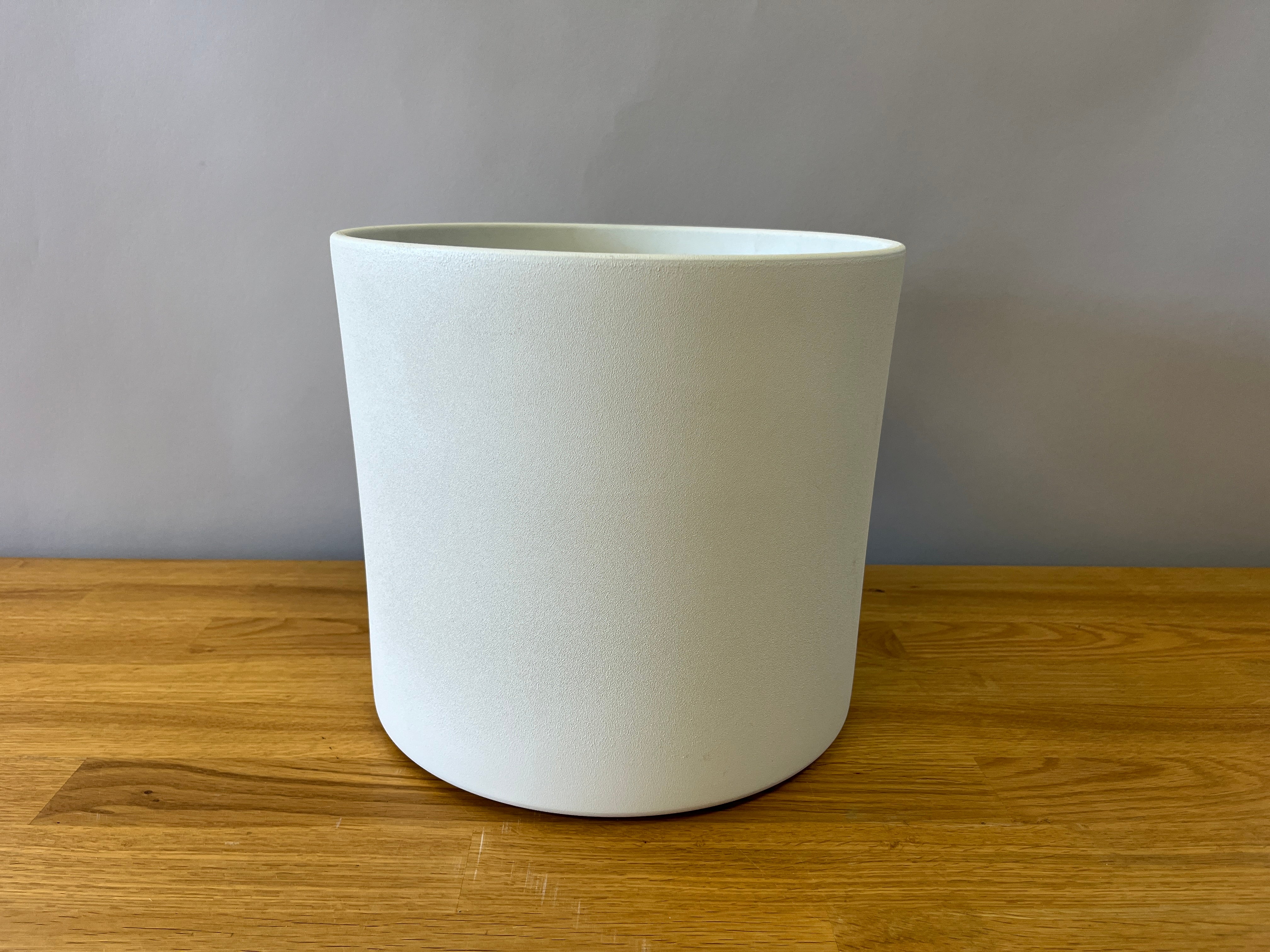 White Garden Pot