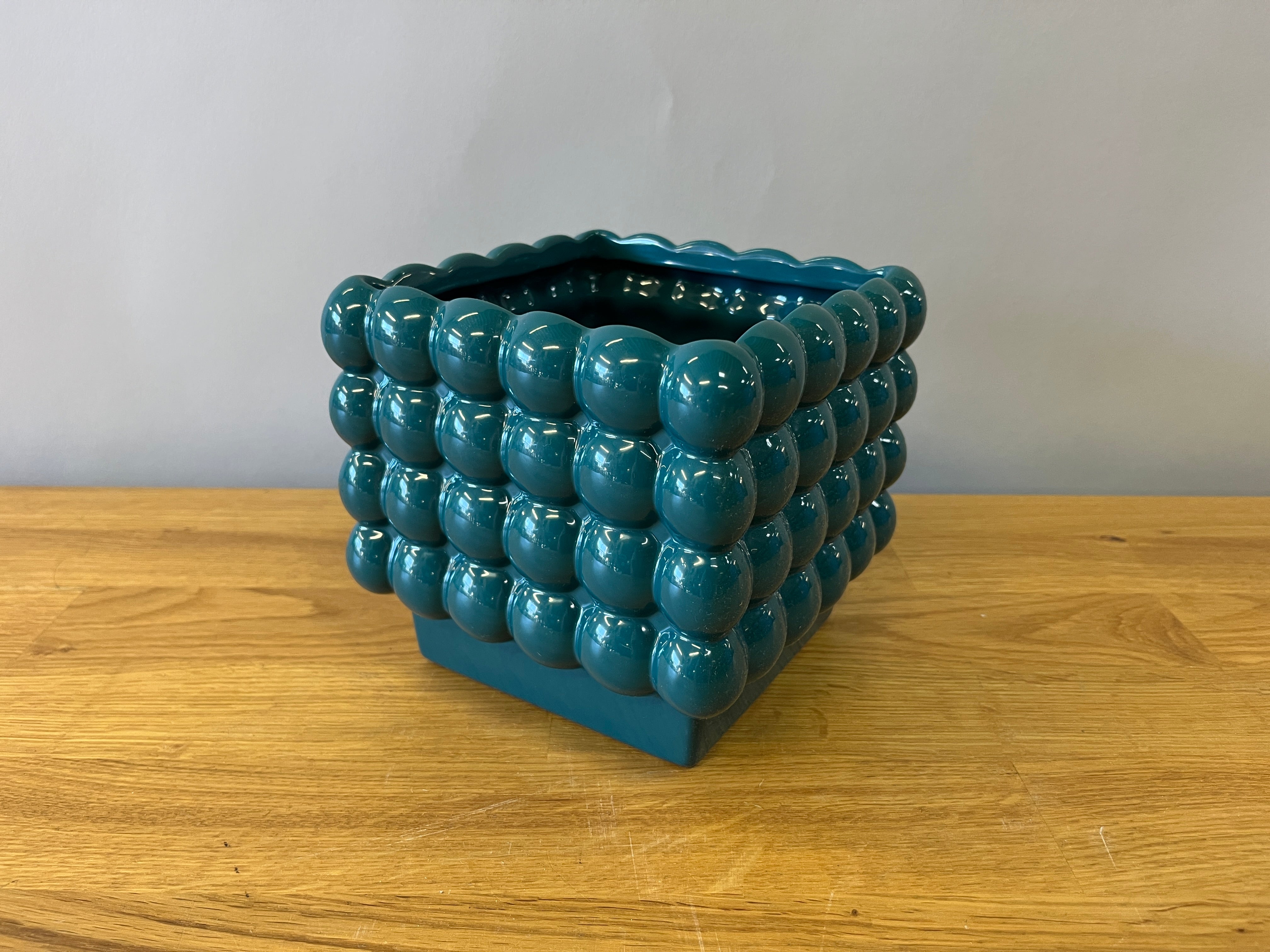 Blue Bubble Pot