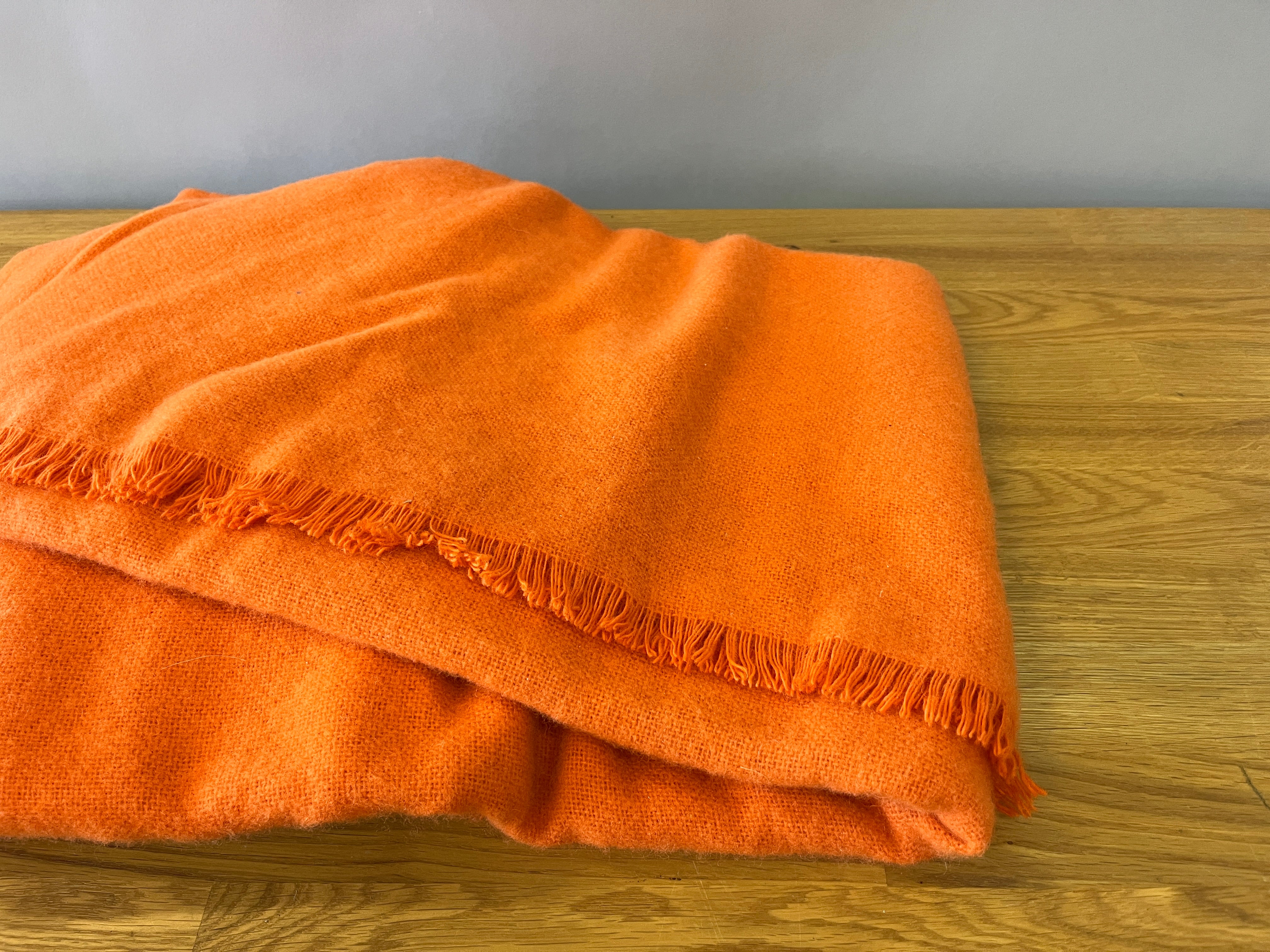 Orange Throw Blanket