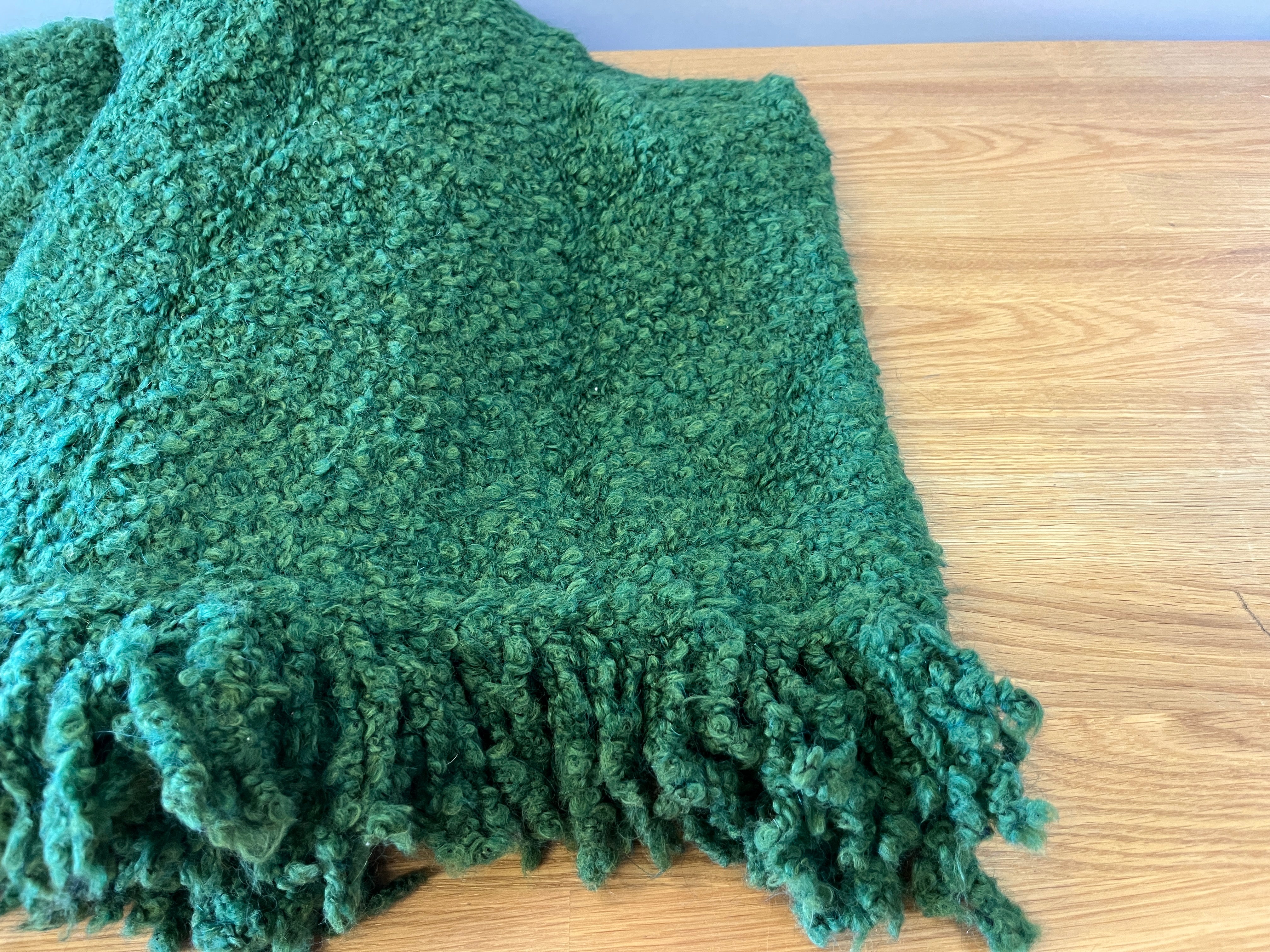 Moss Green Throw Blanket