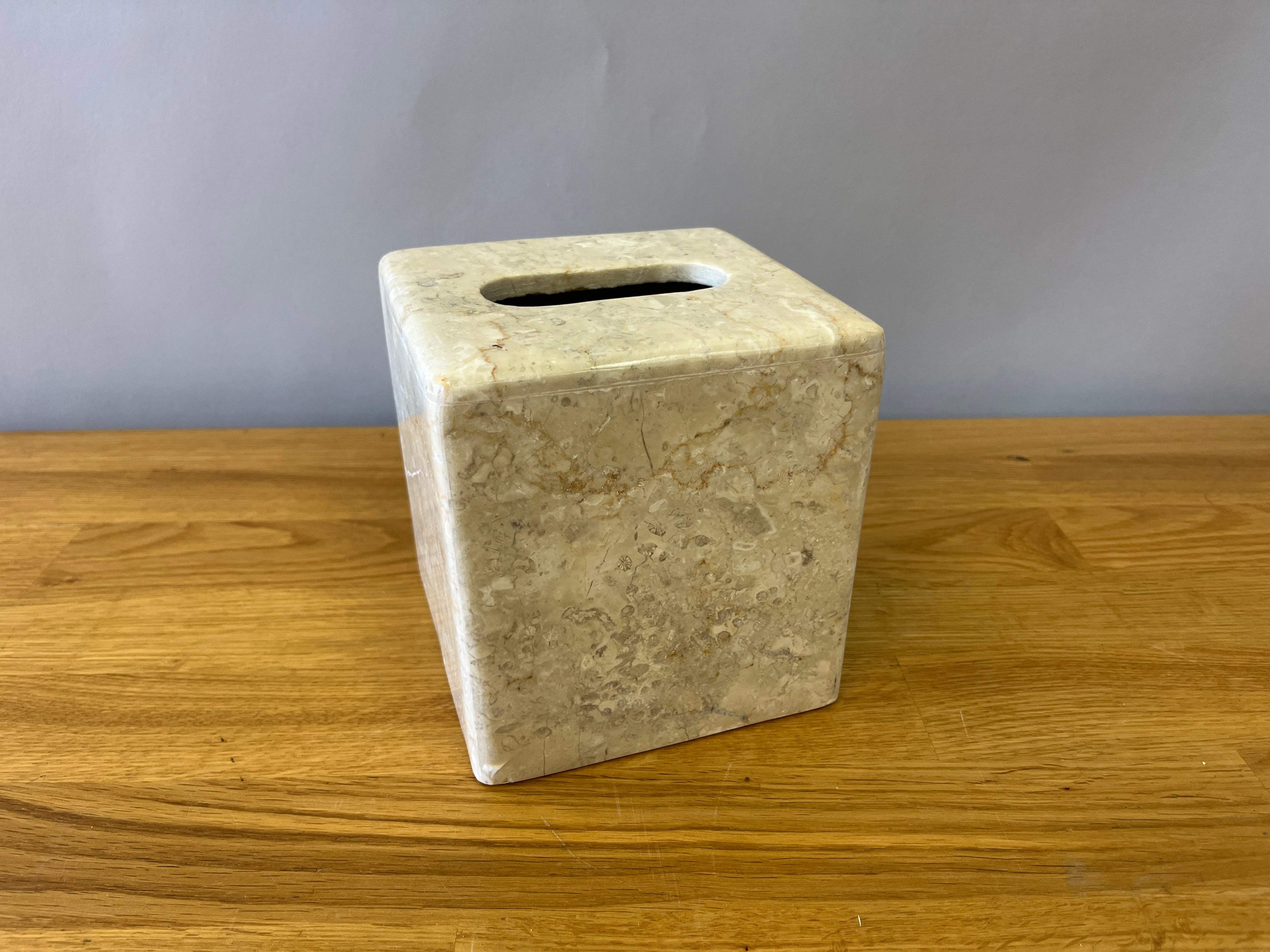 Marble Tissue Box Holder