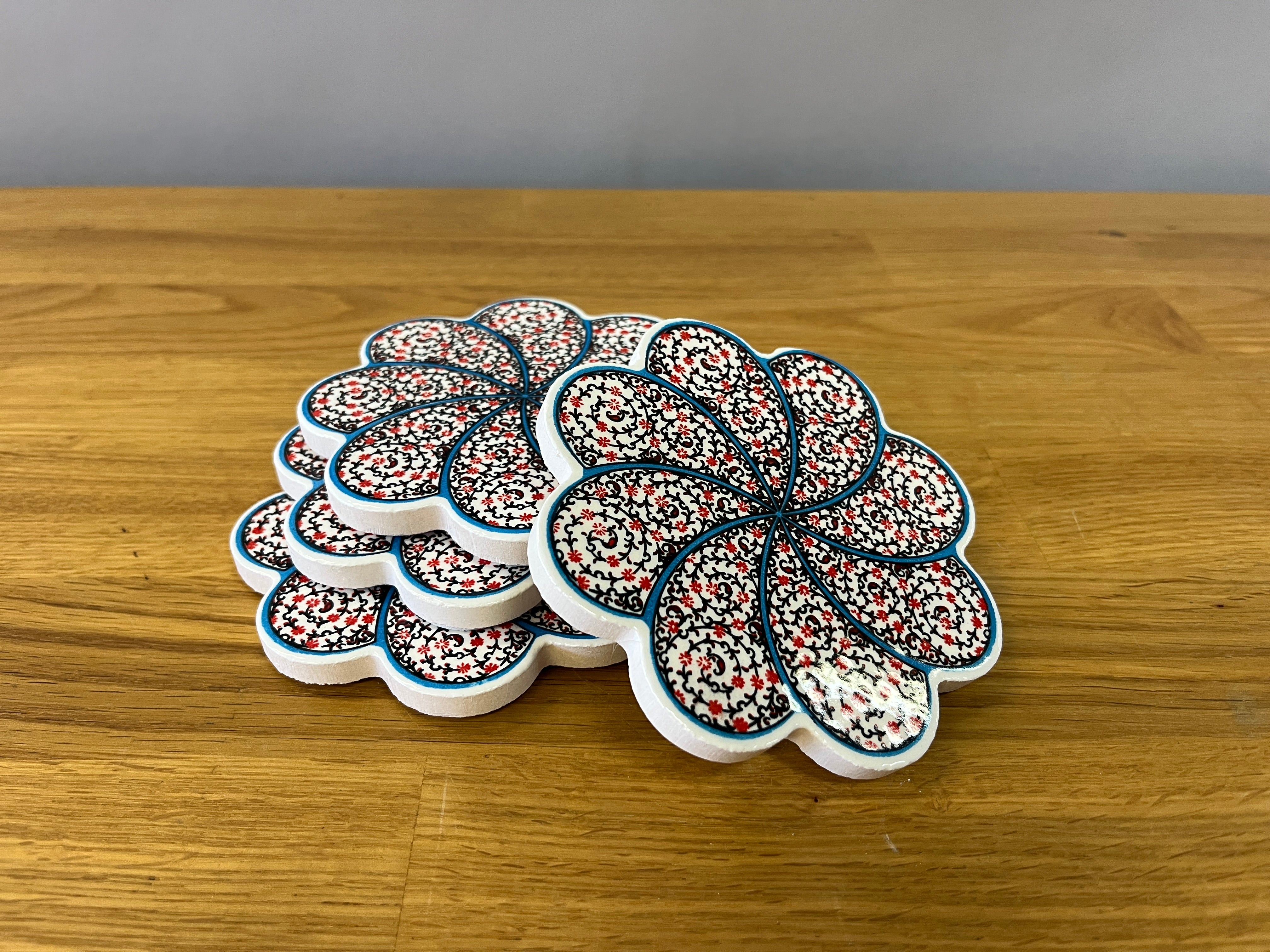 Red and Blue Coasters