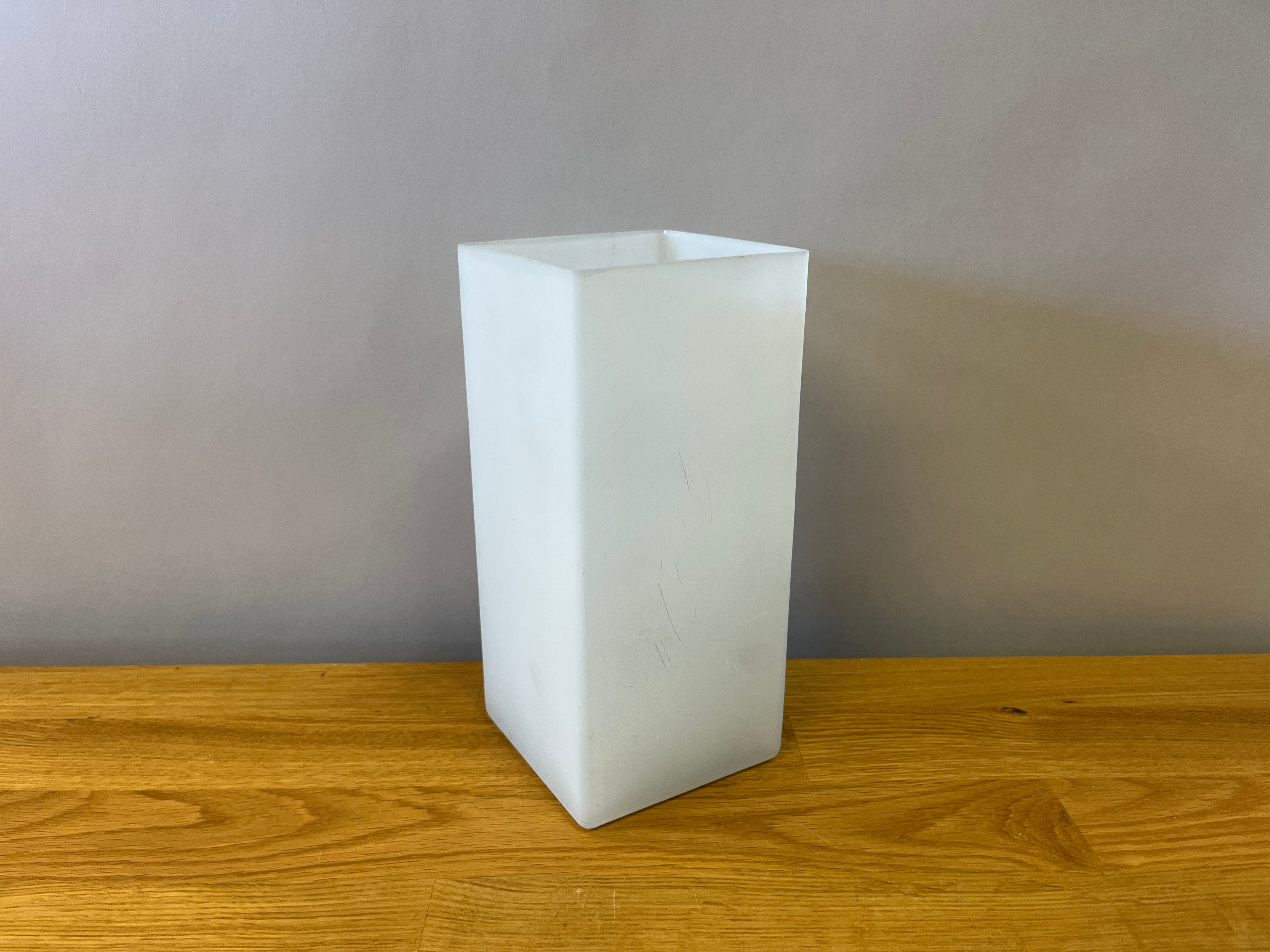 Frosted Square Table Lamp