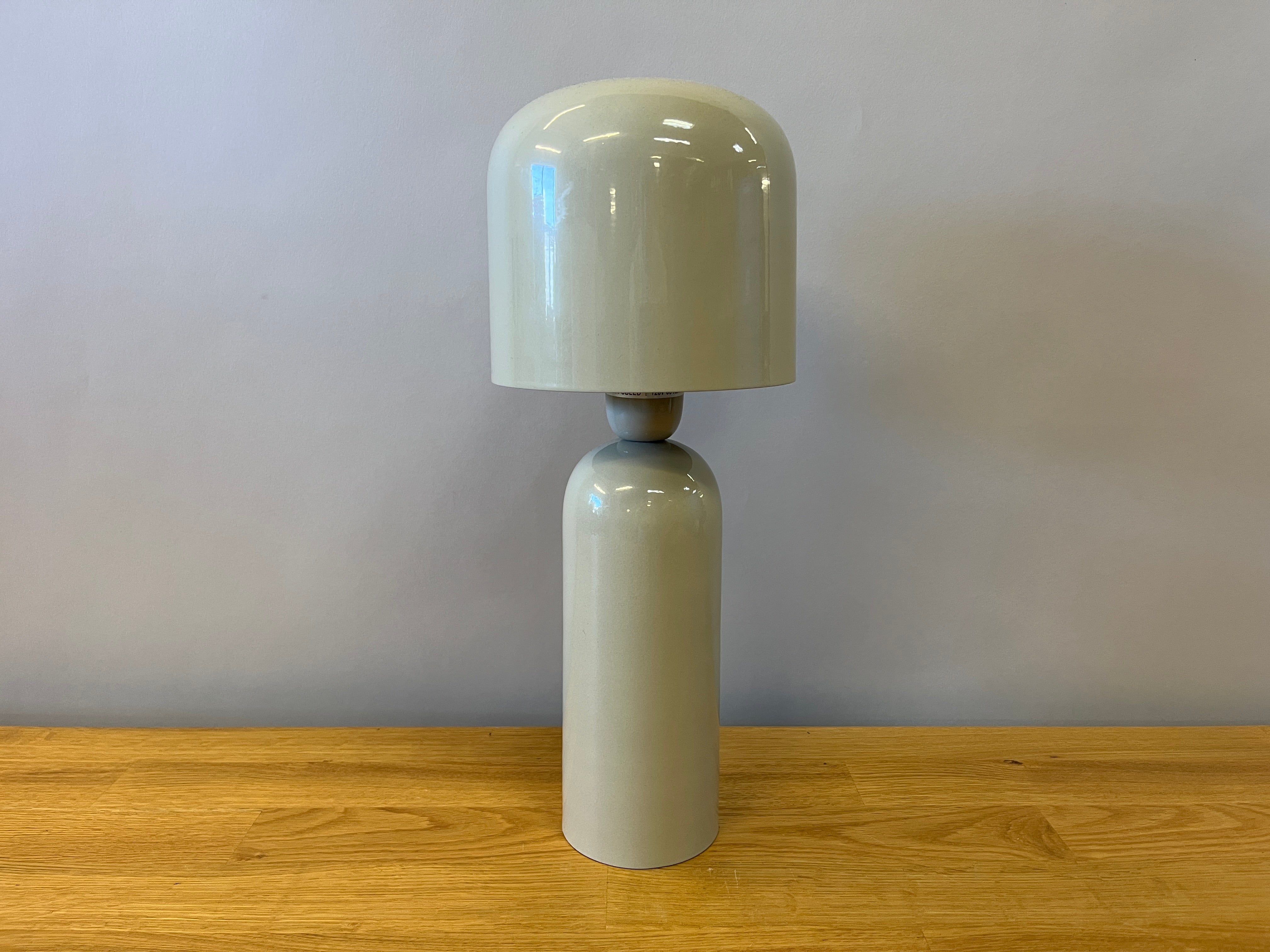 Grey Curved Table Lamp
