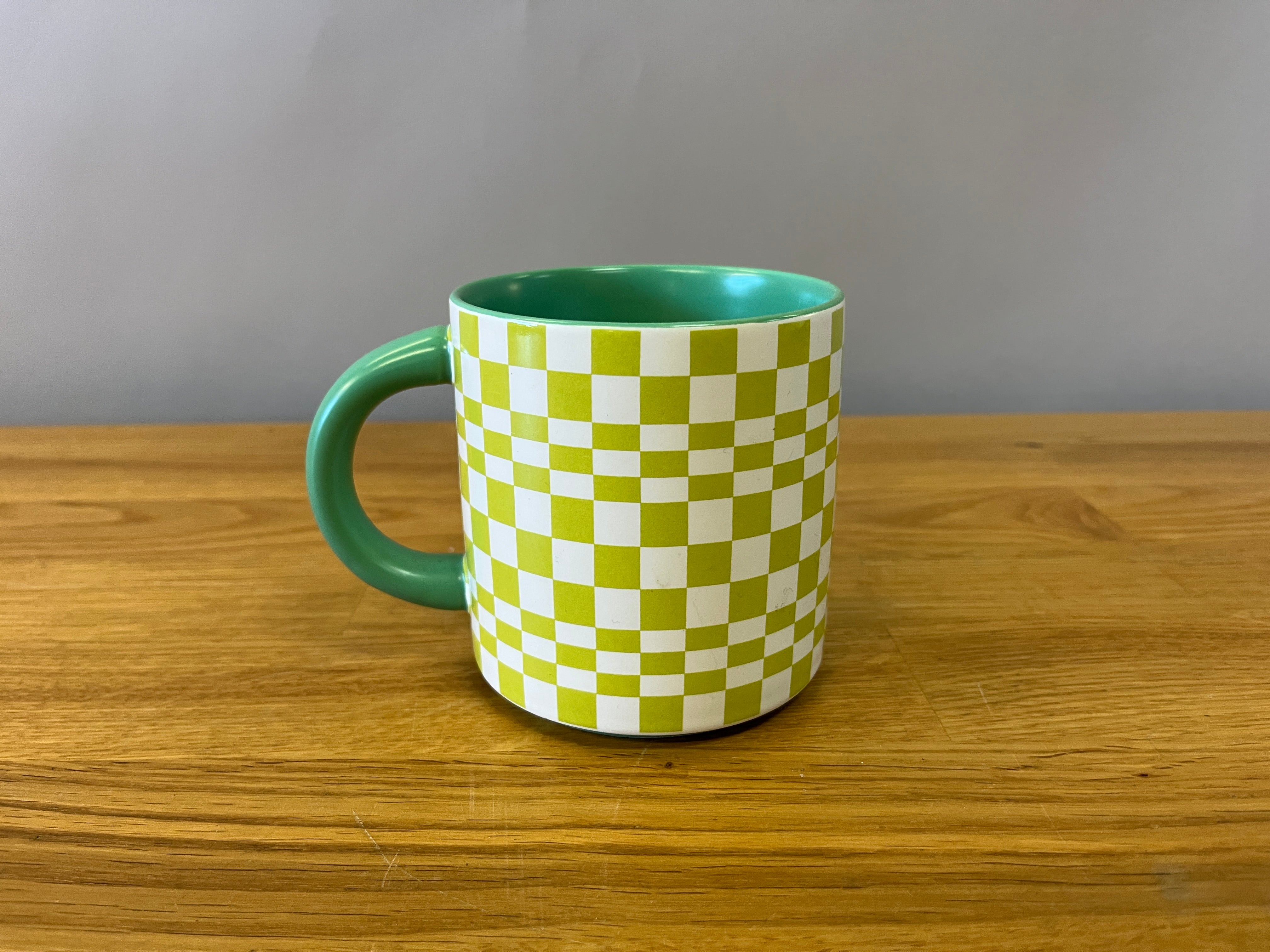 Green Checkered Mug