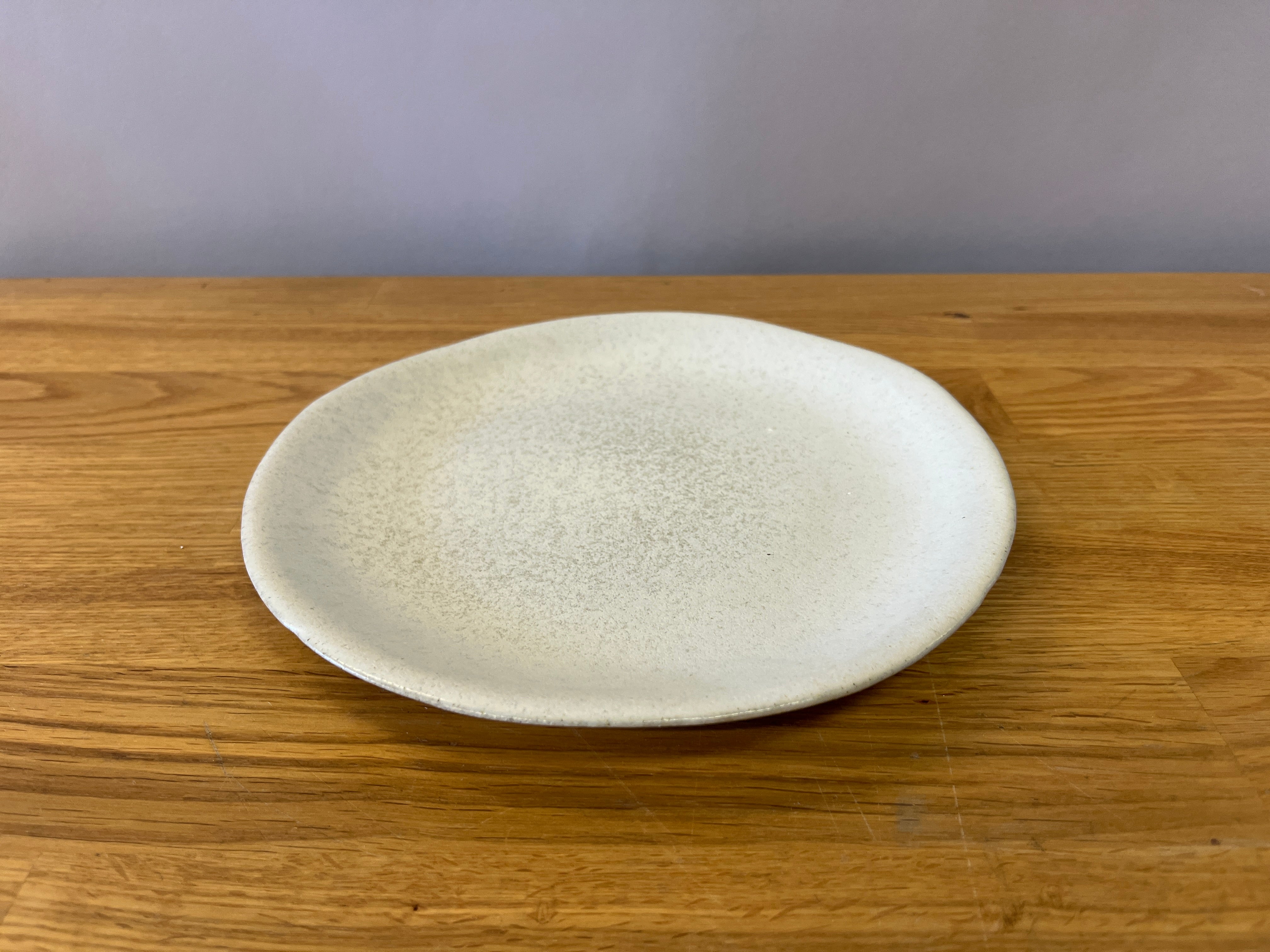 Grey ceramic side plate
