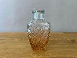 Orange and Clear Ombre Glass Bud Vase