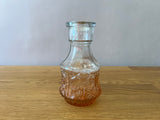 Orange and Clear Ombre Glass Bud Vase