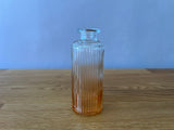 Orange and Clear Ombre Glass Bud Vase