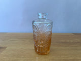 Orange and Clear Ombre Glass Bud Vase