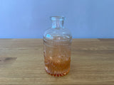 Orange and Clear Ombre Glass Bud Vase