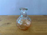 Orange and Clear Ombre Glass Bud Vase