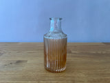 Orange and Clear Ombre Glass Bud Vase