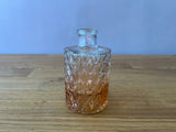 Orange and Clear Ombre Glass Bud Vase