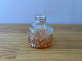 Orange and Clear Ombre Glass Bud Vase