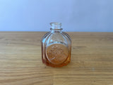 Orange and Clear Ombre Glass Bud Vase