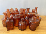 Amber Glass Bud Vase