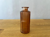 Amber Glass Bud Vase