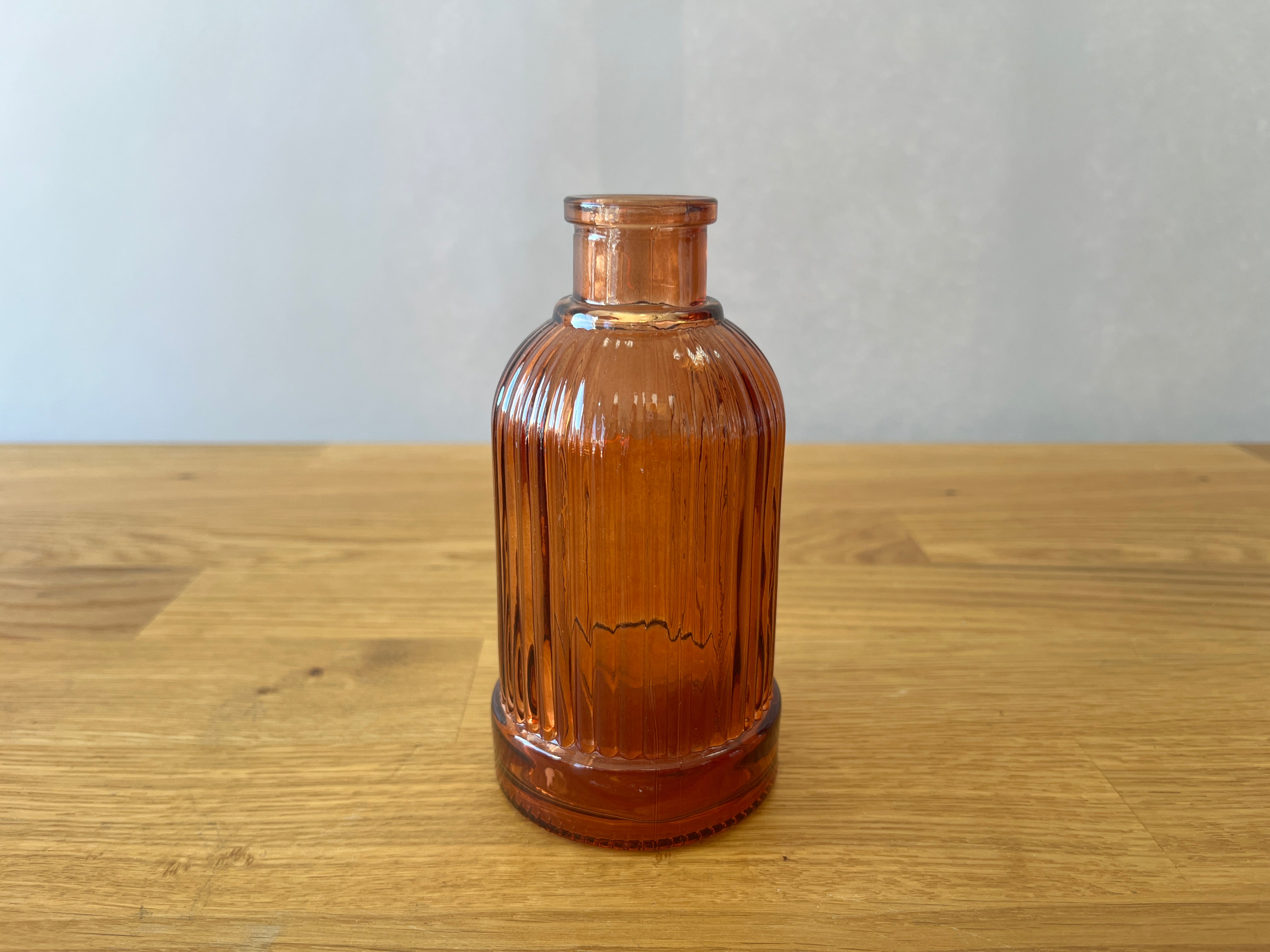 Amber Glass Bud Vase