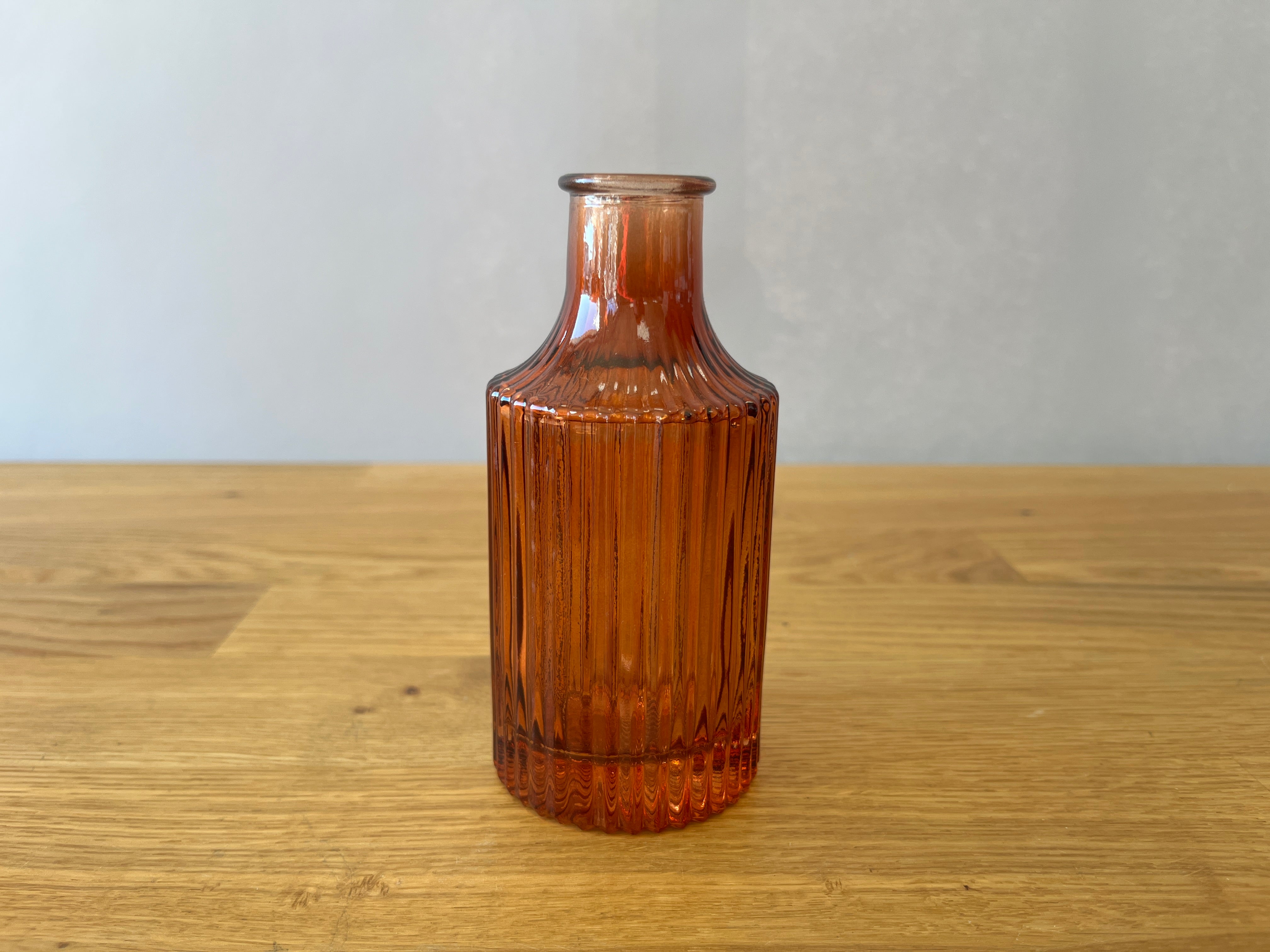 Amber Glass Bud Vase