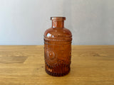 Amber Glass Bud Vase