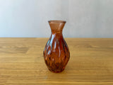 Amber Glass Bud Vase
