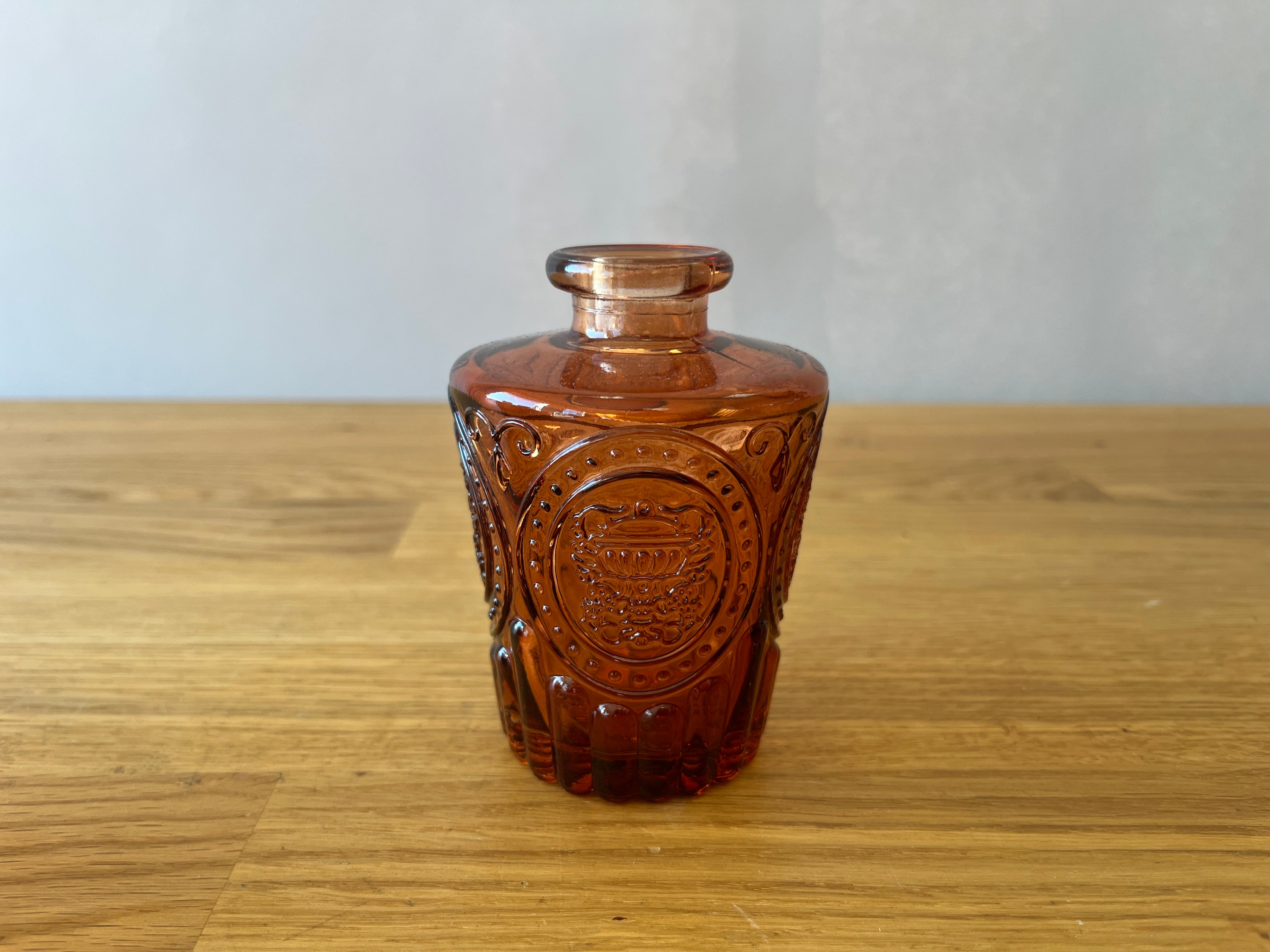 Amber Glass Bud Vase