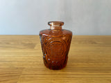 Amber Glass Bud Vase