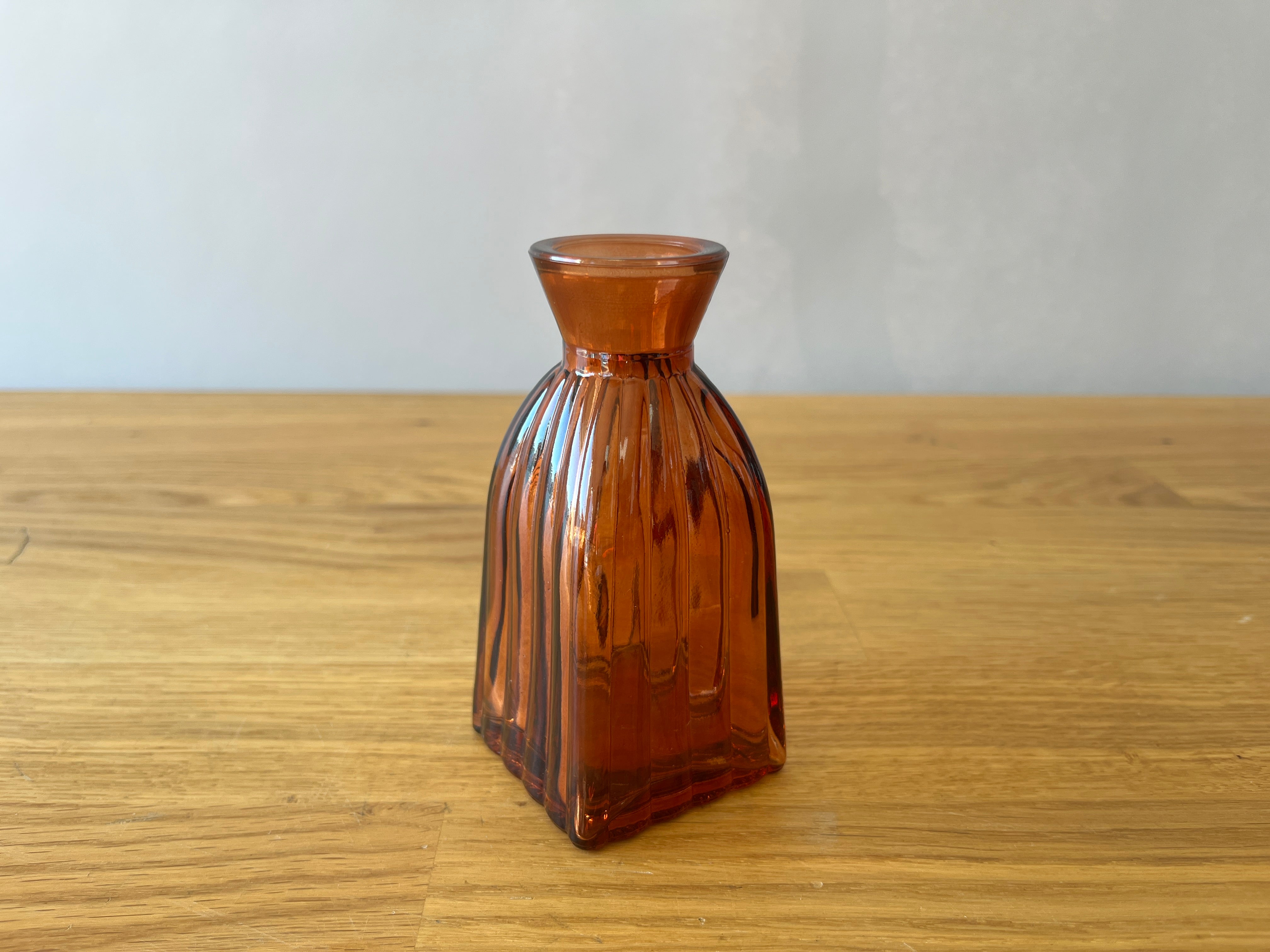Amber Glass Bud Vase