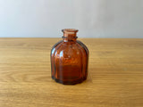 Amber Glass Bud Vase