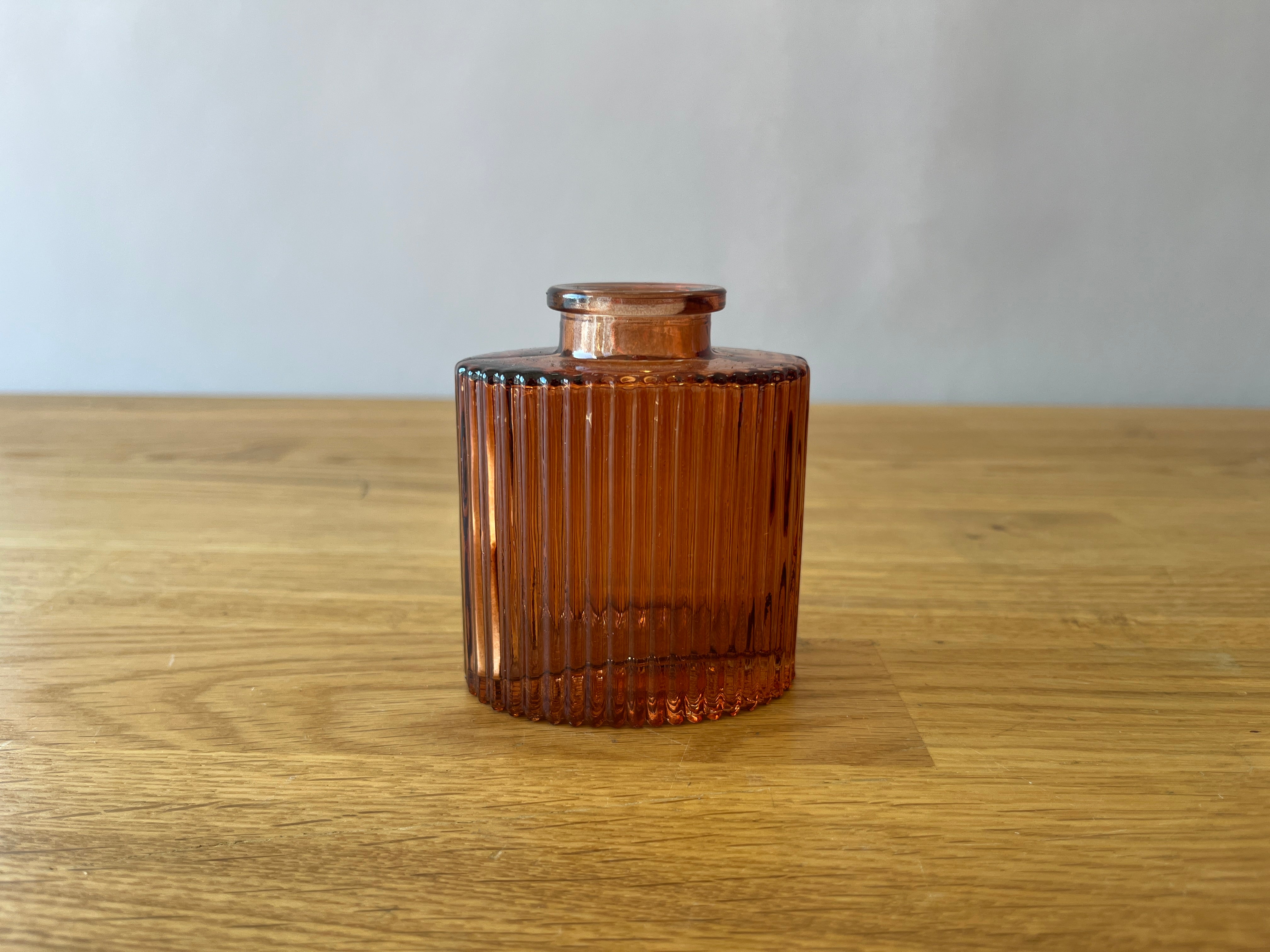Amber Glass Bud Vase