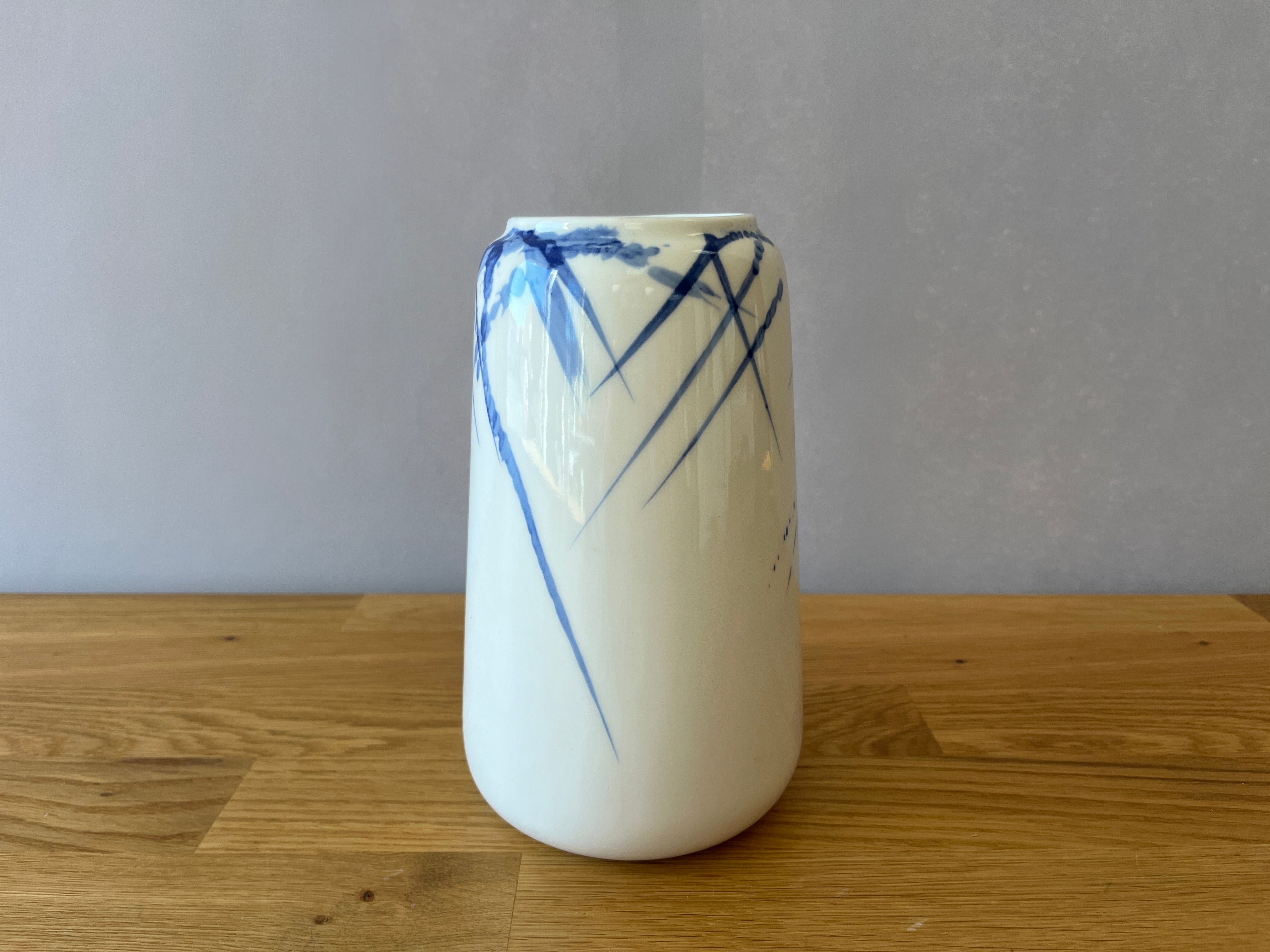 White and Blue Vase