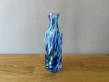 Blue Two Tone Painted Vase