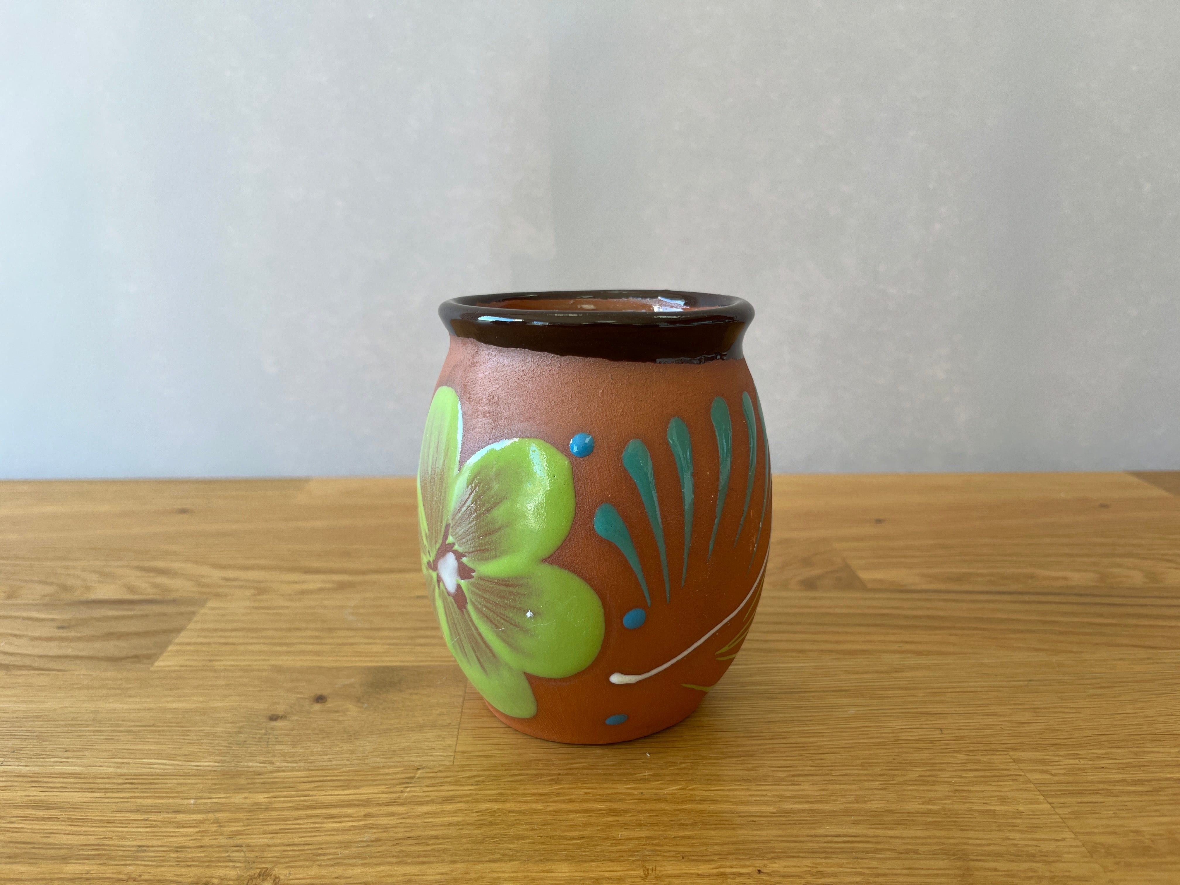 Hand Painted Clay Pot