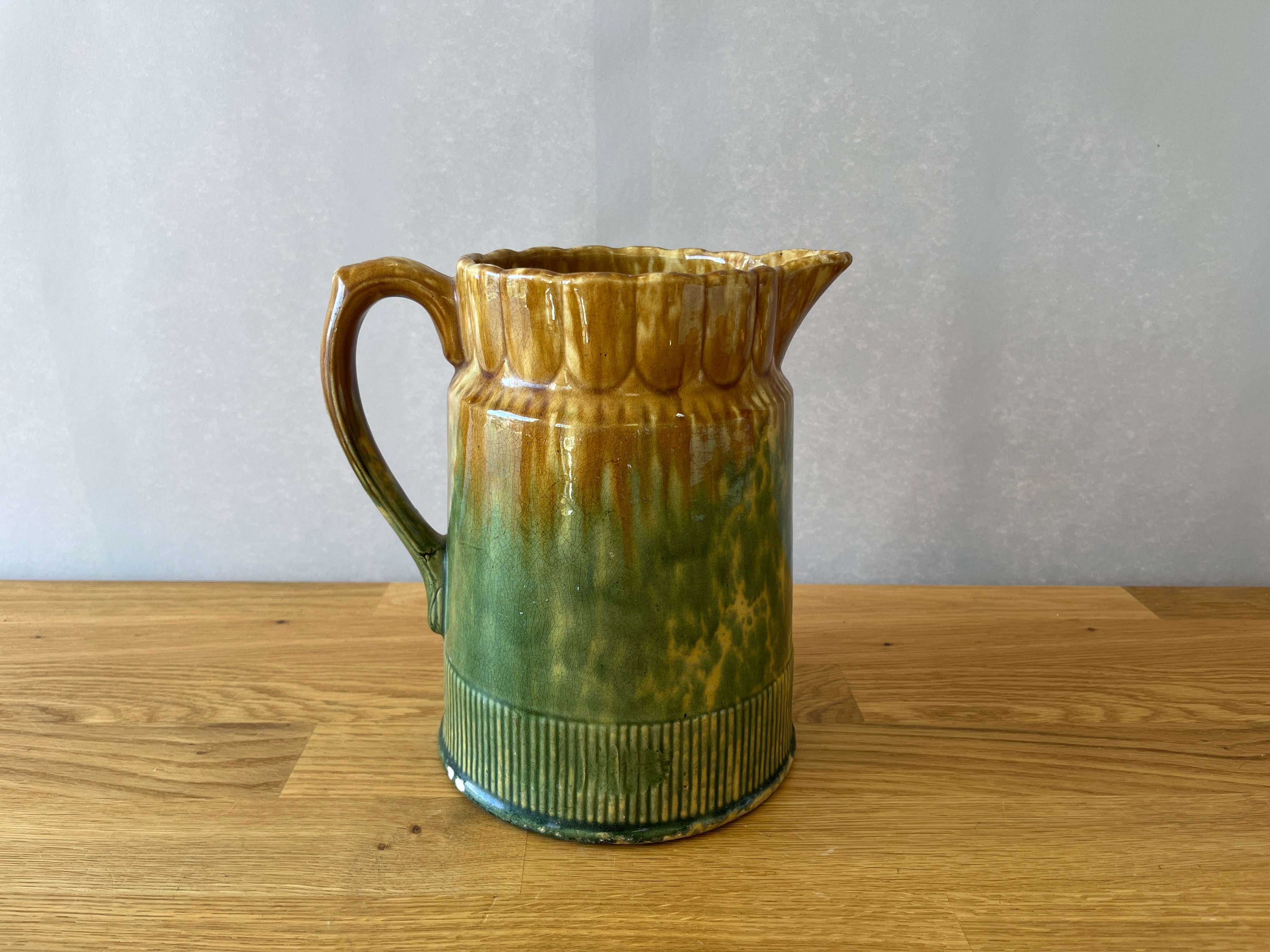 Orange and Green Pitcher